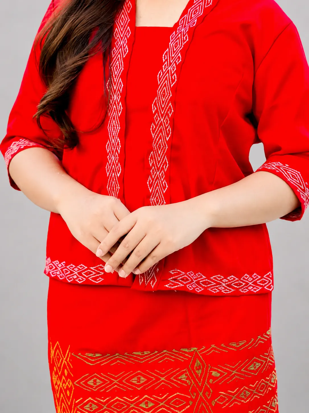 Kebaya Motif Sentapit Daotn Panukng